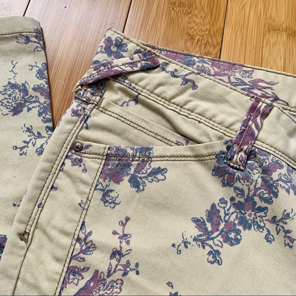 NWT Free People Floral Skinny Jeans Sz 30 - Picture 7 of 8